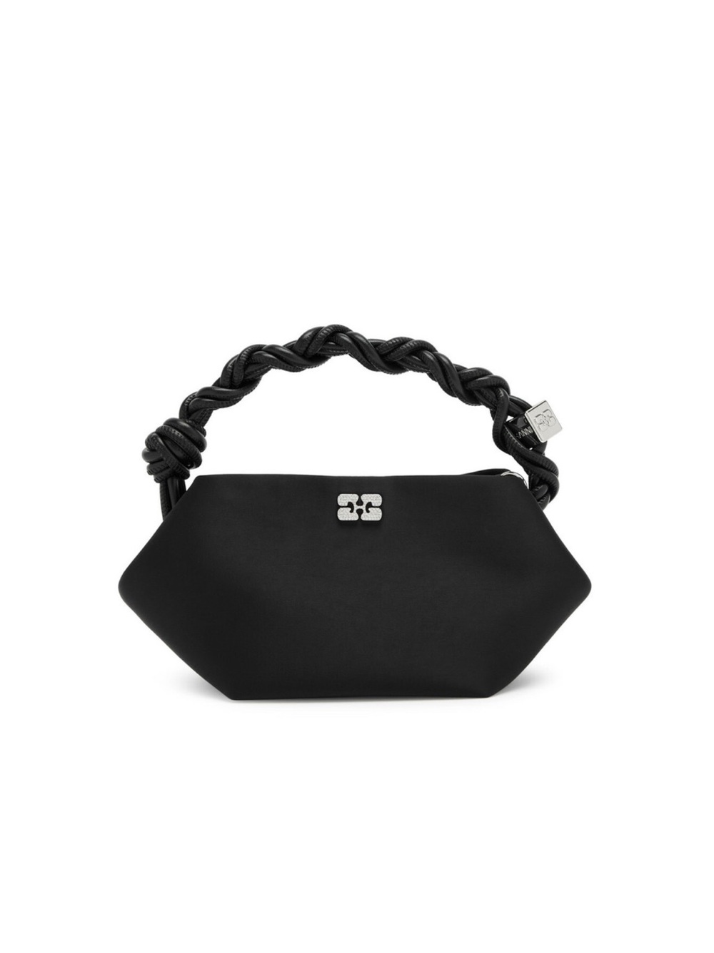 Ganni Bou Mini
Embellished Satin top Handle bag - Black - Satin